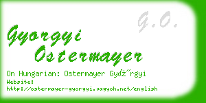 gyorgyi ostermayer business card
